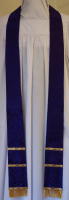 Purple Gothic Preaching Stole